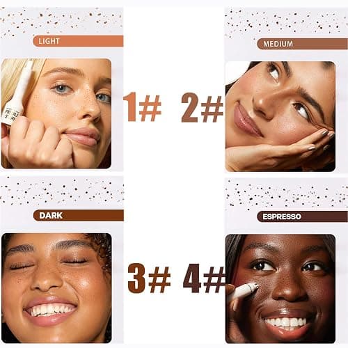 Upgrade Faux Freckle Stamp Pen, Waterproof and Long-Lasting Quick Dry Lifelike Magic Freckles Stamp for Natural, Face Freckle Makeup for with 5-Point Multi-Prong Precision Stamp Head (4# ESPRESSO) thumbnail 4
