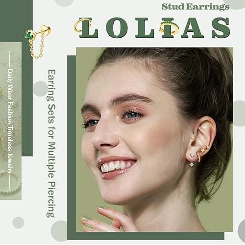 Hypoallergenic Flat Back Earrings for Women-Cartilage Earring Sets for Multiple Piercing 20G Surgical Stainless Steel Earring Stacks Small Hoop Flatback Stud Earrings thumbnail 2