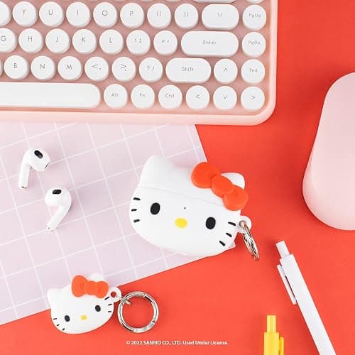 iFace Hello Kitty & Friends Cute Case [ Compatible with AirPods 3rd Gen.] - Silicone Protective Cover [Carabiner Clip Included] [Wireless Charging Compatible Cover] - Hello Kitty thumbnail 7