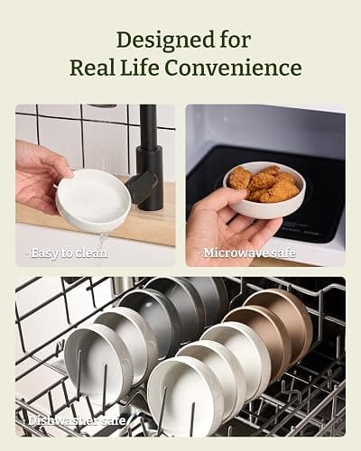 famiware Ceramic Soy Sauce Dish, 4oz Dipping Bowls Set of 6, White | Individual Dip Sauce Cups/Bowls/Dishes/Plates, Small Serving Bowls for Side Dishes, Condiments, Sushi, Appetizers, Dessert thumbnail 8