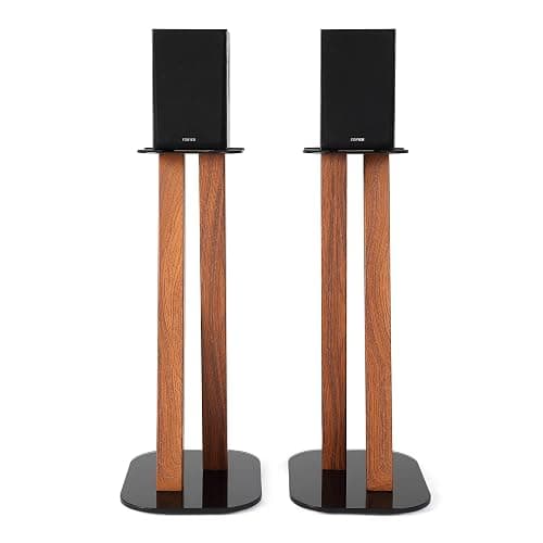 EXIMUS One Pair Fixed Height Universal Speaker Floor Stands - Cedar - 600 Series thumbnail 2