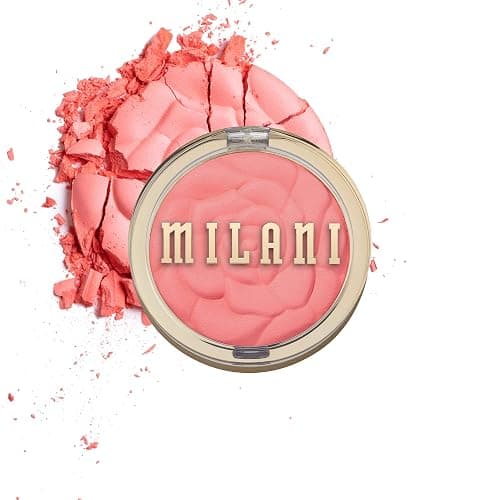 Milani Rose Blush, Powder Blush for Cheeks, Cruelty Free Makeup - Shape, Contour & Highlight Face for a Natural Matte Finish -Coral Cove - Image 1