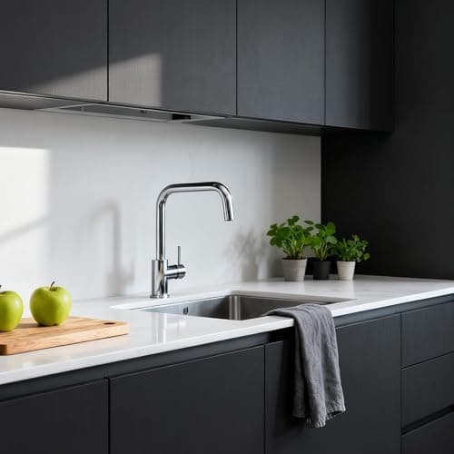 WADILE Peel and Stick Wallpaper 40cm x 200cm Silver Aluminum Foil Backing, Waterproof Self Adhesive Wall Paper for Kitchen Countertops Cabinets Backsplash Home Decor – with Squeegee thumbnail 2