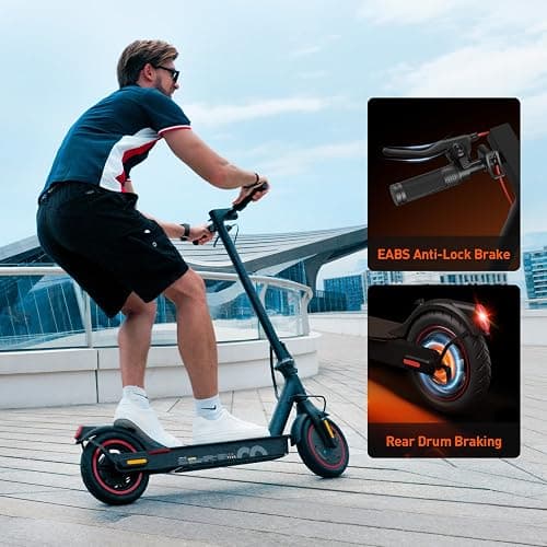 Fcgeoi Electric Scooter, 1500W/1000W/500W Peak Powerful Motor, 28/25/18 MPH, 28/23/21 Miles, 10"/9.3"/8.5" Pneumatic Tires, UL2272 Certified, Headlight, Foldable Commuting Electric Scooter for Adults thumbnail 8