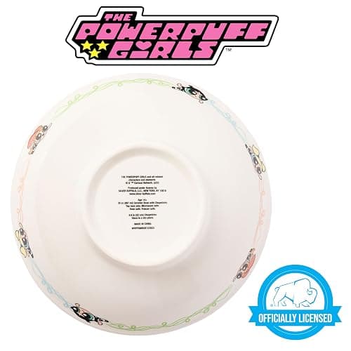 Silver Buffalo The Powerpuff Girls Featuring Bubbles, Blossom, and Buttercup Ceramic Ramen Noodle Rice Bowl with Chopsticks, Microwave Safe, 30 Ounces thumbnail 10