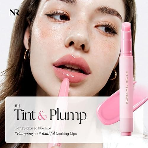 Nature Republic HONEY MELTING LIP PLUMPING (11 PINK) SOFT LIP STICK Tint & Plump Hydrating Gloss, Moisturizing balms, Volumizing formula & Sheer tint, Glowy Finish, korean make up, Stocking Stuffers thumbnail 2