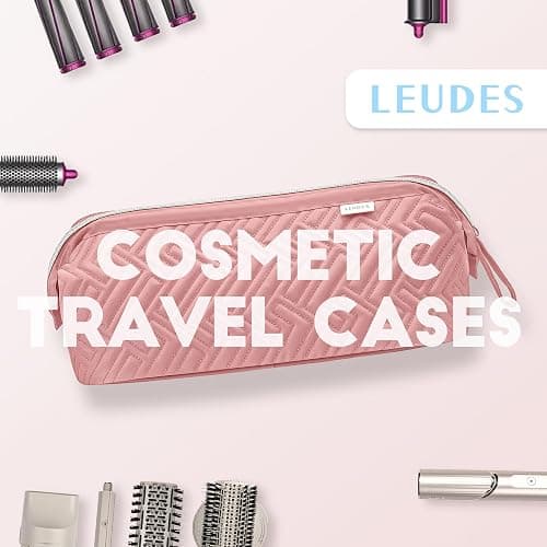 Leudes Hair Tools Travel Bag for Shark Flexstyle Carrying Case Portable Shark Hair Air Wrap Dryer Case Waterproof Dustproof Flat Curling Iron Travel Organizer (Dark Pink) thumbnail 3