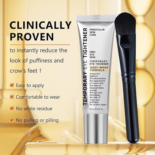 KTRolster perfection eye tightener Instant Hydrating Under Eye Cream, instant face lift cream, Easy-Wear Formula, Ultimate Lift & Smooth Finish, With Brush 2026 new-2 Pack thumbnail 4