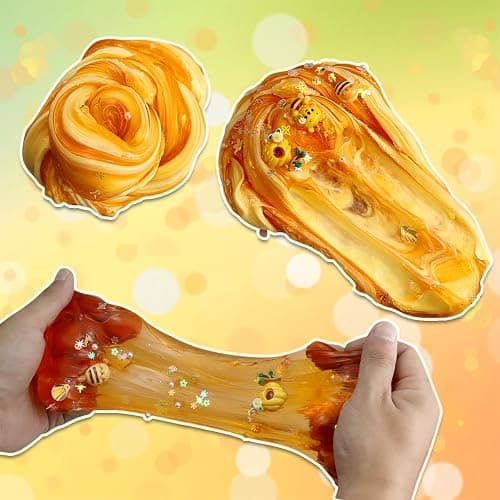 2 Pack Slimes, Slime for Kids Honey & Panda kit, Butter Cloud Slime kit for Girls Ages 8-12,Toys for Girls and Boys,4-10 Year Old Girl Birthday Christmas Party Favors for Kids Goodie Bag Stuffers thumbnail 7