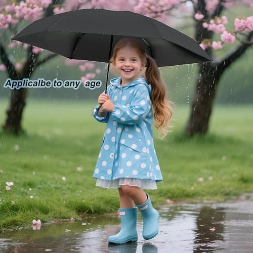 BAODINI Travel Essentials Mini Umbrella for Purse With Case Small Compact UV Sun Protection Lightweight Tiny Pocket Manual Open Close Umbrella for Women Kids and Men Fits Purse Backpack thumbnail 7