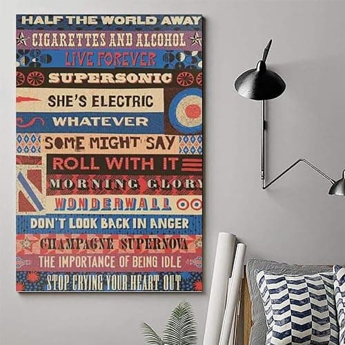 Oasis Music Nightclub Style Poster Poster Wall Art Decorative Painting Bedroom Painting Posters 08x12inch(20x30cm) Unframe-style thumbnail 6