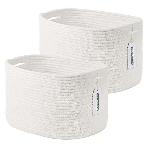 white storage bins pack of 2 - Image 1