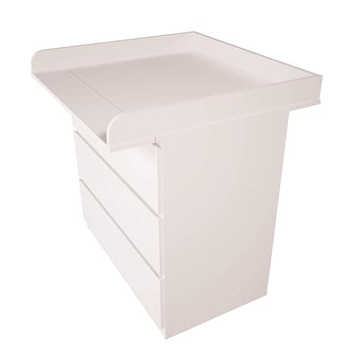 AVANTI TRENDSTORE - Sophie - Fasciatoio in legno laminato di colore bianco per la cassettiera IKEA Malm. Dimensioni LAP ca. 80x9,6x76,3cm thumbnail 4