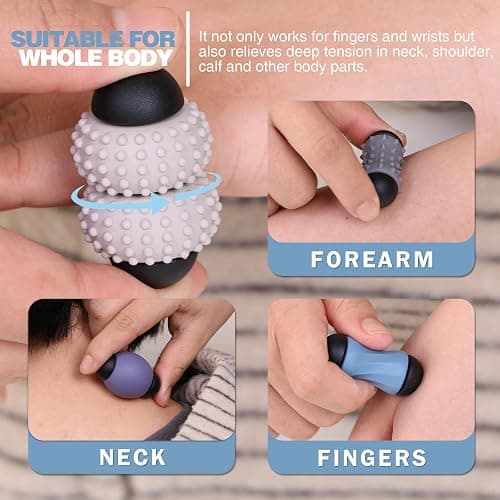 FUFADADE Mini Fidget Toys for Adults Teens, 2-in-1 Silent Fidget Toys Finger Roller with Anxiety Stress & Relief Functions, Stress Relief and Focus Tool for Office, Home (Style 2) thumbnail 6