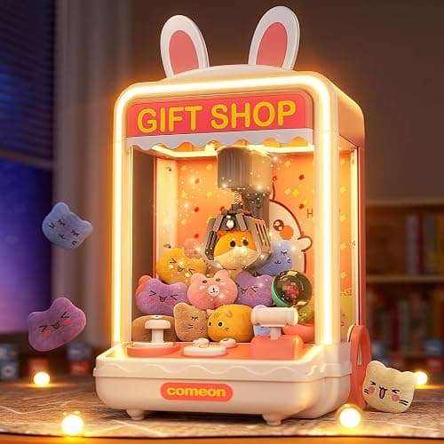 Aiqi 30 PCS Claw Machine for Kids, Mini Vending Machine with Lights Sound, Electronic Prize Dispenser for Kids Girl Ages 3-6, Claw Toys Game Gifts for 3 4 5 6 7 8 Years Old Girls thumbnail 2