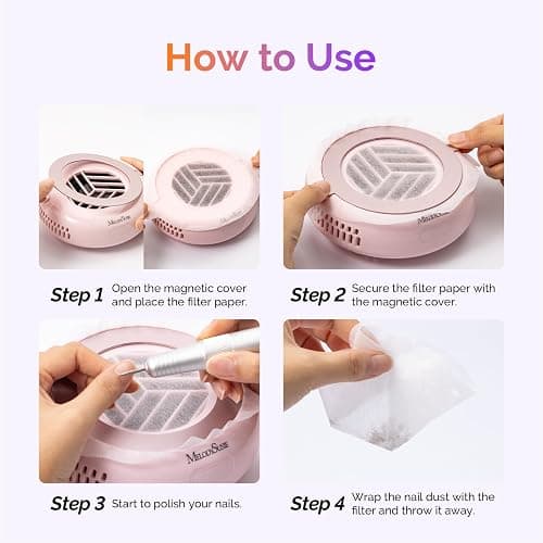 MelodySusie 210Pcs Disposable Filter Papers for HProA Nail Dust Collector thumbnail 3