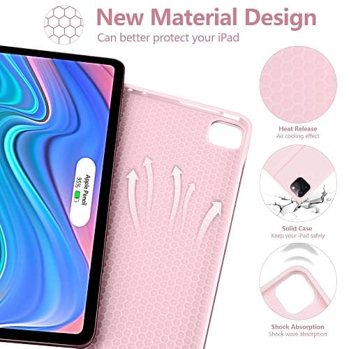 besky Keyboard Case for iPad Air 13 (M2) 2024 & iPad Pro 12.9 inch (5th, 6th Generation), (Compatible for 13 inch Air & 12.9 inch Model) - Wireless Detachable Keyboard with Auto Sleep/Wake Function thumbnail 4