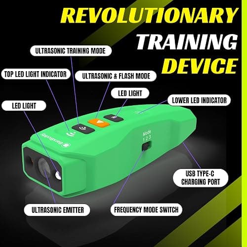 BarxBuddy 2nd Gen Dog Bark Deterrent Devices | Long Range Ultrasonic | Bark Collar Alternative | Dog Training Indoor/Outdoor | Rechargeable Anti Bark Device for Dogs thumbnail 4