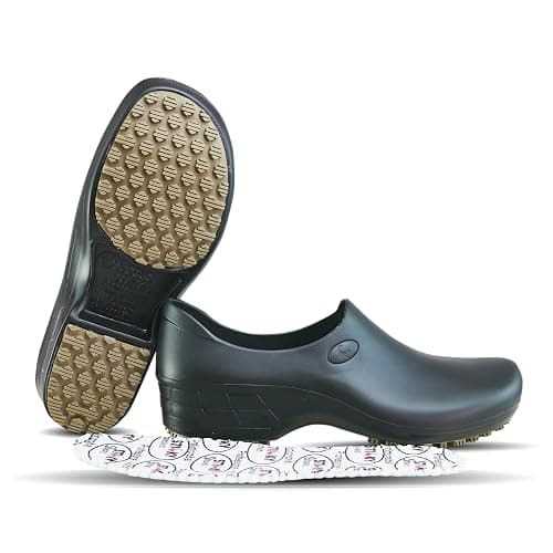 Sticky Nursing Shoes Women - Chefs - Kitchen - Nurses - Clogs for Work - Waterproof Non Slip thumbnail 8