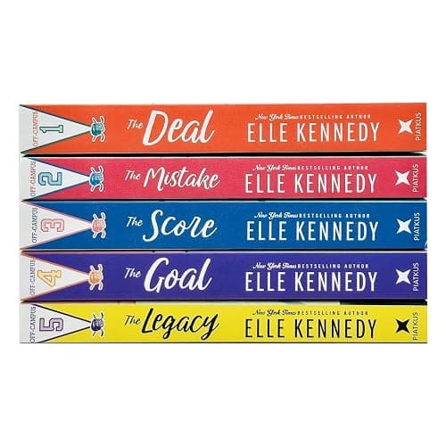 Off-Campus Series Books 1-5 Collection Set By Elle Kennedy (The Deal, The Mistake, The Score, The Goal & The Legacy) thumbnail 2