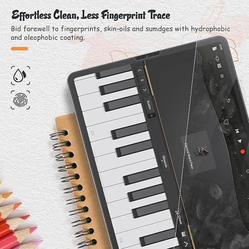 KCT 2 Pack Paperfeel Screen Protector Compatible with iPad Pro 11 Inch (2022&2021&2020&2018) / iPad Air 5th&4th (10.9 inch, 2022&2020) Matte for Drawing, Anti Glare and Easy Installation thumbnail 7