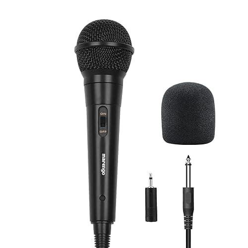 Marengo Handheld Wired Microphone, Cardioid Dynamic Vocal Mic with 13ft Cable and ON/Off Switch, Ideally Suited for Speakers, Karaoke Singing Machine, Amp, Mixer - Image 1