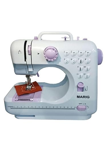 Mini machine à coudre pour débutants par MARIG - Petites machines à coudre électriques portables avec 2 vitesses 12 motifs de points intégrés thumbnail 3