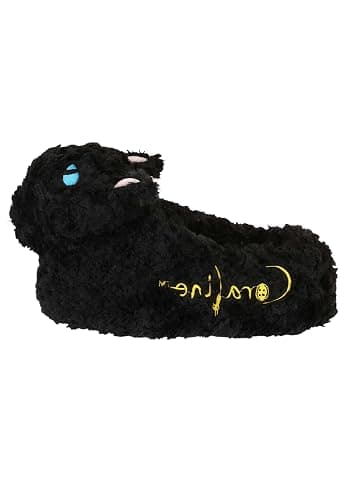 Coraline Inspired Cat Slippers for Adults with Anti-Slip Soles & Embroidered Details - Officially Licensed thumbnail 5
