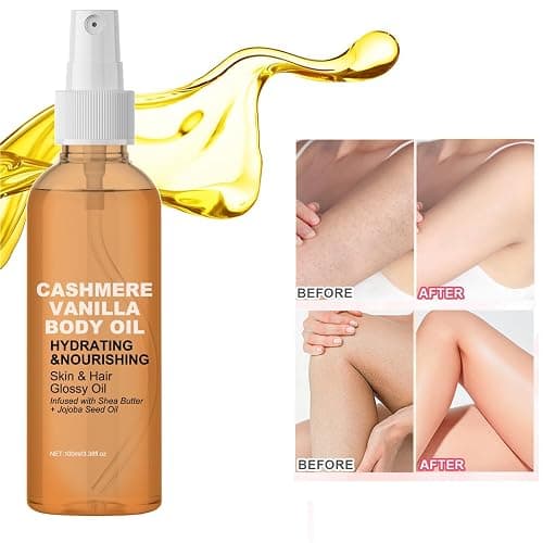 Vanilla Cashmere Body Oil, Cashmere Vanilla Body Oil, Vanilla Moisturizing & Hydrating Body Oil for All Skin Types (1 Pcs) thumbnail 2