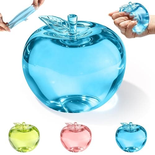 ADTWOMERIE Maltose Blue Apple Squishy Sensory Squeeze Fidget Toys | Great stress relief fidget for teens and adults home office travel nice gift for birthdays party favors stocking stuffers - Image 1