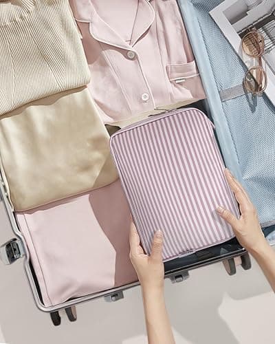 Narwey Small Hanging Travel Toiletry Bag for Women, Travel Bag for Toiletries, Makeup Bag Organizer Cosmetic Bags Make Up Bags for Girls thumbnail 7