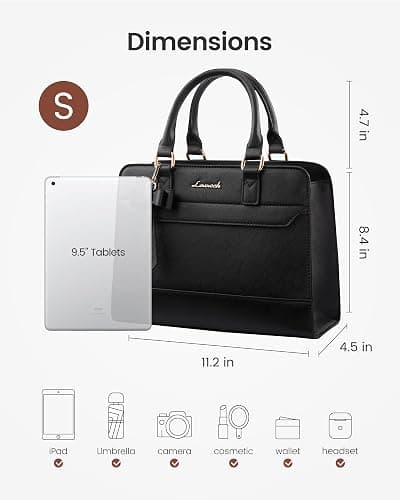 LOVEVOOK Purses for Women,Leather Tote Purse and Handbags,Satchel Shoulder Crossbody Top Handle Bags with Zipper thumbnail 4