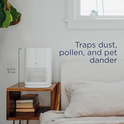 Medify MA-14 Air Purifier with True HEPA H13 Filter | 470 ft² per Hour for Smoke, Odors, Pollen, Pets | Removal to 0.1 Microns | White, 1-Pack thumbnail 3