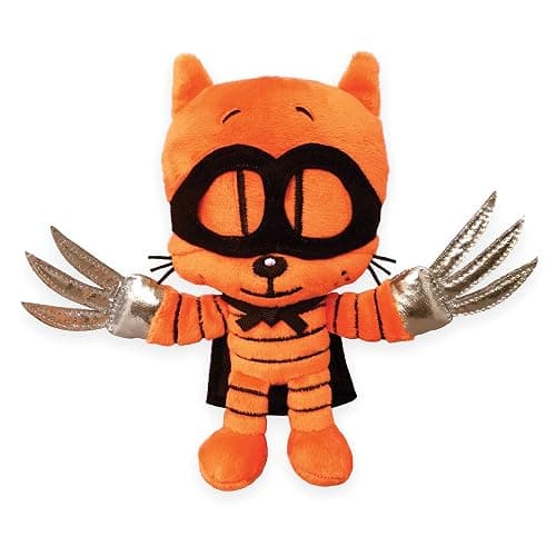 MerryMakers Dog Man's Cat Kid, 6.5-Inch, Based on Dav Pilkey's bestselling Dog Man Series, Orange - Image 1