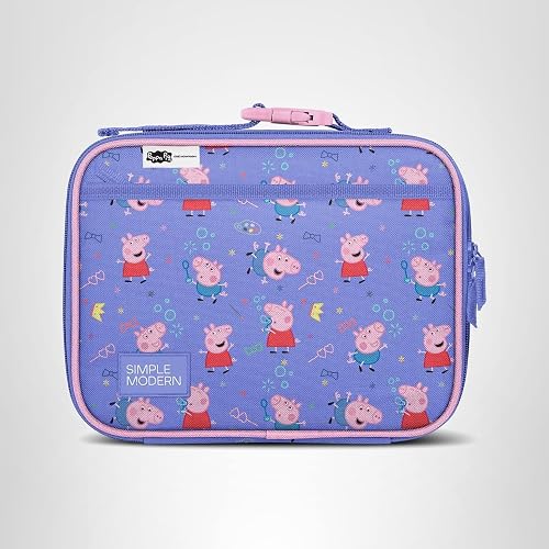 Simple Modern Peppa Pig Kids Lunch Box & Insulated Lunch Bag for School | Hadley Cute Lunch Box for Girls, Boys, Toddlers | Fits Bento Box, Lunch Containers | Small Lunch Bag | Peppa Pig Bubbles thumbnail 8