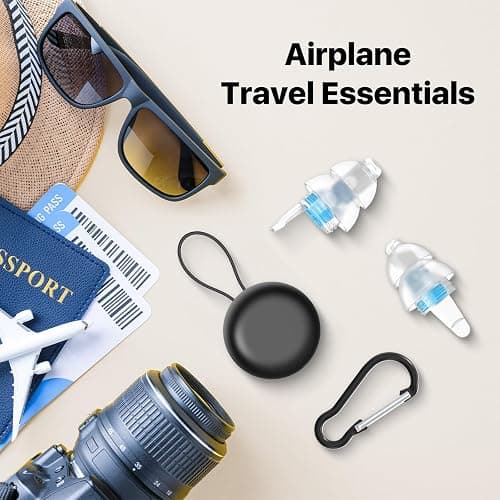 Softvox Ear Plugs for Airplane Pressure Relief & Prevent Ear Pain - Flying Travel Essentials - Comfortable Reusable Plane Earplugs for Adults/Teens 12+ with Small Ear-canals, 25dB Noise Reduction thumbnail 7