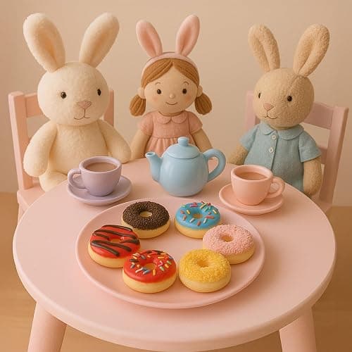 GiftExpress 6 pcs Realistic Artificial Toy Donuts, Scented Fake Donuts, Assorted Realistic Doughnuts Toy Cakes Fake Desserts Decoration Toys, Valentine bv Donut Party Decoration, Prop Food thumbnail 7