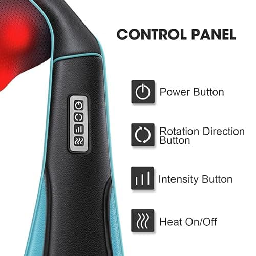 MagicMakers Shiatsu Neck Massager with Heat for Pain Relief Deep Tissue – Mothers Day Gifts for Mom, Women, Her | Ideal for Men, Dad & Him– Amazing Back & Shoulder Relief from Daughter or Son thumbnail 6