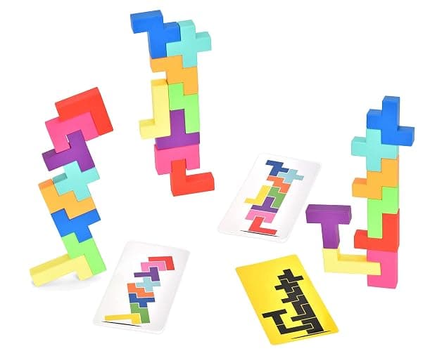 BUILDZI by TENZI - The Fast Stacking Building Block Game for The Whole Family - 2 to 4 Players Ages 6 to 96 - Plus Fun Party Games for up to 8 Players thumbnail 4