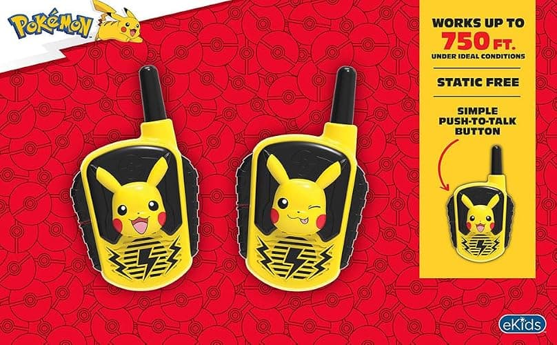 eKids Pokemon Walkie Talkies for Kids, Indoor and Outdoor Toys, Designed for Fans of Pokemon Toys | Static Free, Indoor and Outdoor Toys thumbnail 2