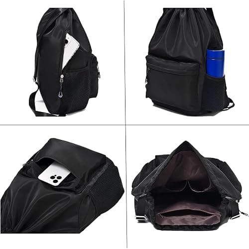Drawstring bag for gym with wider straps for comfort  thumbnail 5