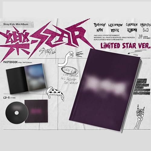 Stray Kids - -Rock-STAR (LIMITED STAR Ver.) - Photobook, CD-R, Photocard, Panorama Mini Poster, Unit Photocard, Sticker, Film Photocards, PVC Card et Plus thumbnail 2