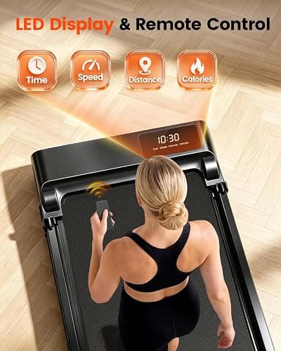 ICYLOOT Walking Pad Treadmill with Incline and Handle Bar for Home Office | Walking Pad Under Desk,Body Toning,Safety Handle,45db Quiet Design,5-Layer Shock Absorption Belt,0.6-3.8 MPH Remote Control thumbnail 7