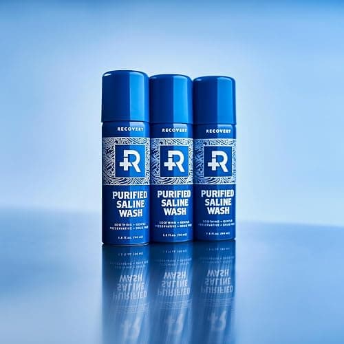 Recovery Aftercare - Purified Saline Wash - Piercing Aftercare Purified Saline Spray - Soothing & All Natural Piercing Cleaner (1.5 oz) thumbnail 3