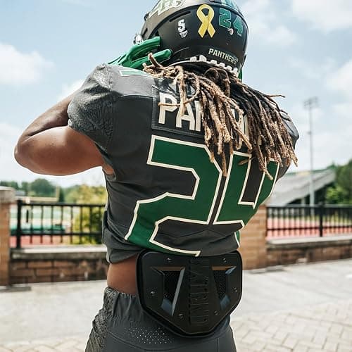 Nxtrnd Football Back Plate, Professional Football Backplates for Shoulder Pads, for Adult & Youth - Adult - Matte Black thumbnail 7