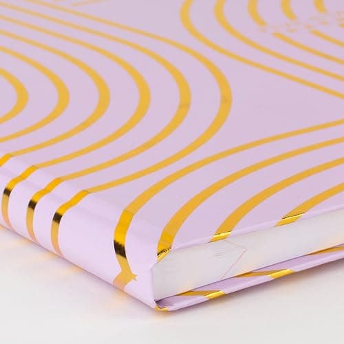 Five Star Composition Book, College Ruled Paper, 7-1/2" x 9-3/4", 80 Sheets, Hardcover, Lilac and Metallic Gold Arches (850111F-AMZ) thumbnail 5