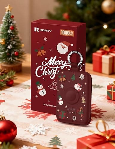 RORRY CharmGo Portable Charger, 10000mAh 20W Fast Charging Power Bank | Built-in Cables, Travel Keychain Battery Pack Essentials for Apple Watch 1~12 Series/Ultra/SE & iPhone 18 Pro Max/17/16/15 thumbnail 6