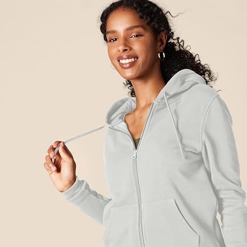 Amazon Essentials womens Fleece Full-Zip Hoodie (Available in Plus Size) thumbnail 4