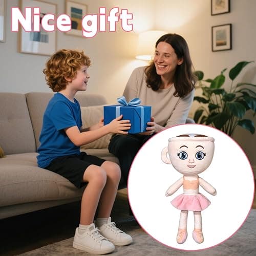 Italian Brainrot Plush Toy 10 Inches Ballerina Cappuccina Plush Soft Stuffed Meme Dolls for Collectors, Aesthetic Décor & Funny Gift Ideas thumbnail 7