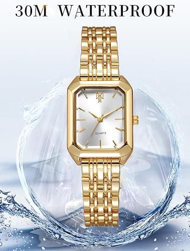 BESTKANG Watches for Women Wrist Watches Steel Strap Womens Watch Casual Fashion Simple Square Quartz Wristwatch thumbnail 4